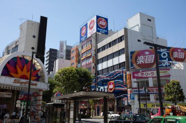 Modern şehir manzarası arka plan görüntüsü, şehir konsepti 