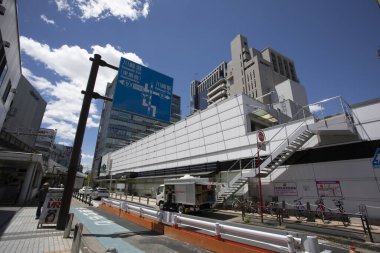 Modern şehir manzarası arka plan görüntüsü, şehir konsepti 