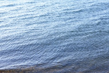 Deniz yüzeyi, dalgalar ve dalgalar.