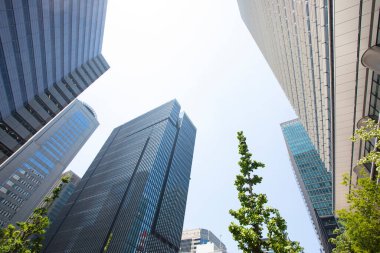 Japonya 'daki modern yüksek binalar