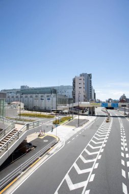 Modern şehir manzarası arka plan görüntüsü, şehir konsepti 