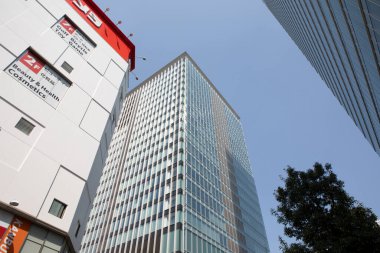 Modern şehir manzarası arka plan görüntüsü, şehir konsepti 