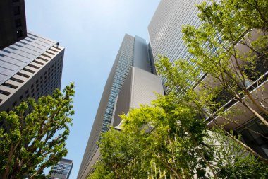 Japonya 'daki modern yüksek binalar