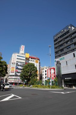 Modern şehir manzarası arka plan görüntüsü, şehir konsepti 