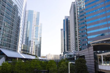 Modern şehir manzarası arka plan görüntüsü, şehir konsepti 