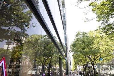 Modern şehir arka plan görüntüsü, şehir manzarası konsepti