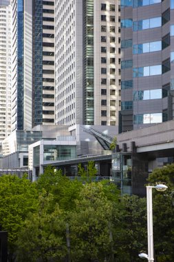 Modern şehir manzarası arka plan görüntüsü, şehir konsepti 