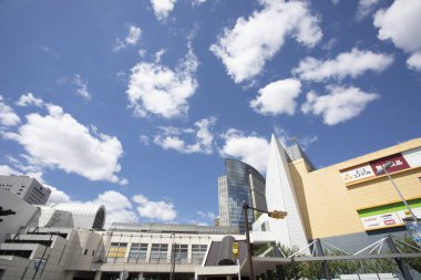 Şehir manzarası arka plan görüntüsü, şehir konsepti 