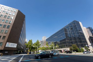 Modern şehir manzarası arka plan görüntüsü, şehir konsepti 