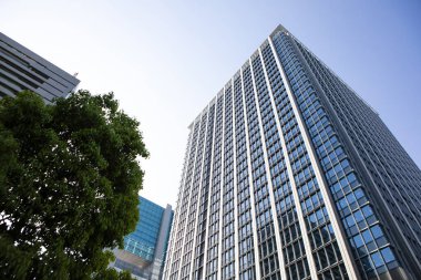 Modern şehir manzarası arka plan görüntüsü, şehir konsepti 