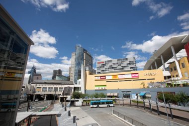 Şehir manzarası arka plan görüntüsü, şehir konsepti 