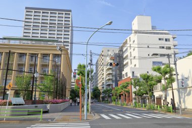 Japon şehrinde yaz günü yerleşim yeri