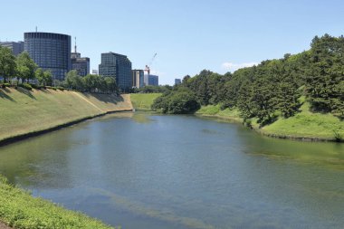 İmparatorluk Sarayı 'nın Doğu Bahçeleri, Chiyoda Bölgesi, Tokyo, Japonya