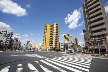 Modern şehir manzarası arka plan görüntüsü, şehir konsepti 