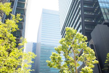 Japonya 'daki modern yüksek binalar