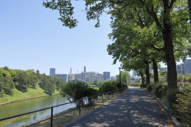 İmparatorluk Sarayı 'nın Doğu Bahçeleri, Chiyoda Bölgesi, Tokyo, Japonya