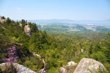 Eski şehrin güzel manzarası.
