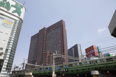 Modern şehir manzarası arka plan görüntüsü, şehir konsepti 