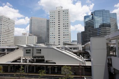 Modern şehir manzarası arka plan görüntüsü, şehir konsepti 