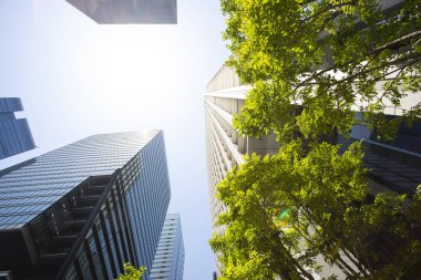 Japonya 'daki modern yüksek binalar