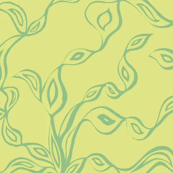 Abstract Simple Leaves Yellow Background — Stock Photo, Image