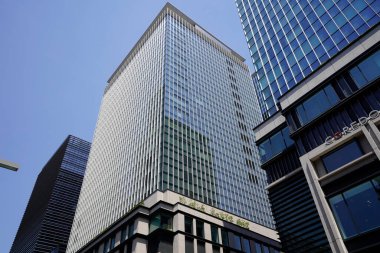 Modern şehir manzarası arka plan görüntüsü, şehir konsepti 