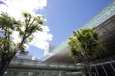 Modern şehir manzarası arka plan görüntüsü, şehir konsepti 