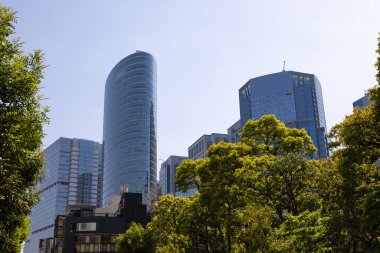 Şehir manzarası arka plan görüntüsü, şehir konsepti 