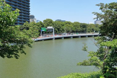 Modern şehir manzarası arka plan görüntüsü, şehir konsepti 