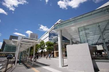 Modern şehir manzarası arka plan görüntüsü, şehir konsepti 