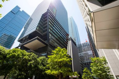 Japonya 'daki modern yüksek binalar