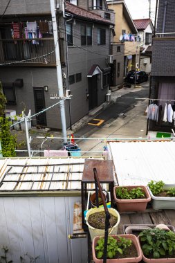 Haneda 'da bir sokak sahnesi, Ota, Tokyo, Japonya' da bir bölge.