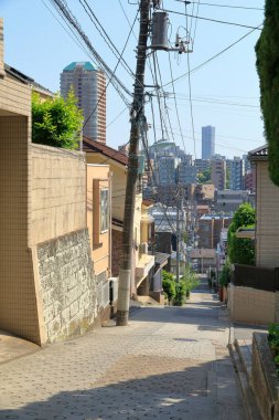 Şehir manzarası arka plan görüntüsü, şehir konsepti 