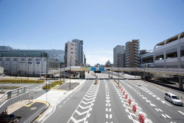 Modern şehir manzarası arka plan görüntüsü, şehir konsepti 