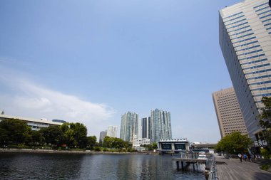 Modern şehir manzarası arka plan görüntüsü, şehir konsepti 