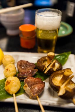 Lezzetli Asya yemeği yakın çekim görüntüsü