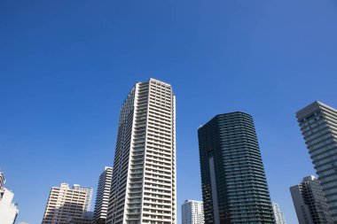 Modern şehir manzarası arka plan görüntüsü, şehir konsepti 