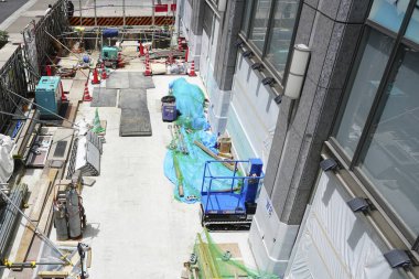 Japonya 'da yeraltı alışveriş merkezi inşaatı