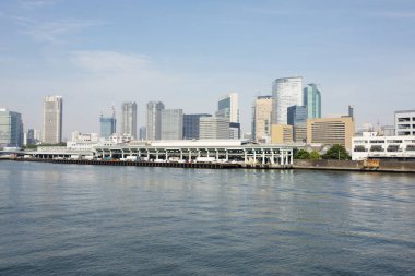 Modern şehir manzarası arka plan görüntüsü, şehir konsepti 