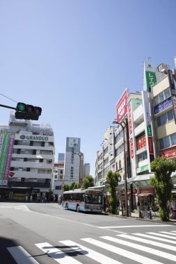 Modern şehir manzarası arka plan görüntüsü, şehir konsepti 