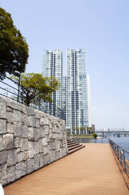 Modern şehir manzarası arka plan görüntüsü, şehir konsepti 