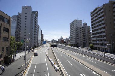 Modern şehir manzarası arka plan görüntüsü, şehir konsepti 