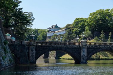 İmparatorluk Sarayı 'nın Doğu Bahçeleri, Chiyoda Bölgesi, Tokyo, Japonya