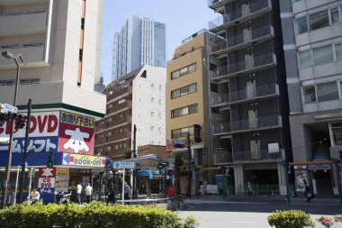 Modern şehir manzarası arka plan görüntüsü, şehir konsepti 