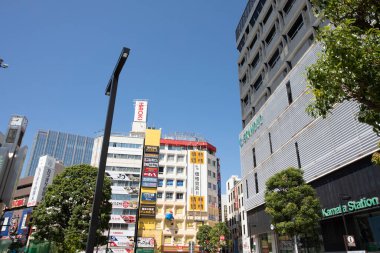 Modern şehir manzarası arka plan görüntüsü, şehir konsepti 