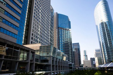 Modern şehir manzarası arka plan görüntüsü, şehir konsepti 