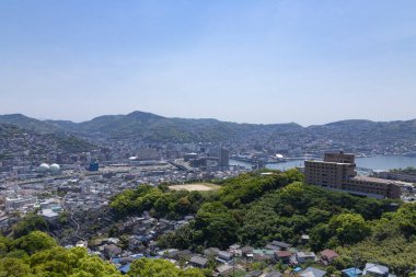 Şehir manzarası arka plan görüntüsü, şehir konsepti 