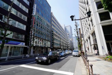 Modern şehir manzarası arka plan görüntüsü, şehir konsepti 