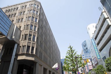 Modern şehir manzarası arka plan görüntüsü, şehir konsepti 