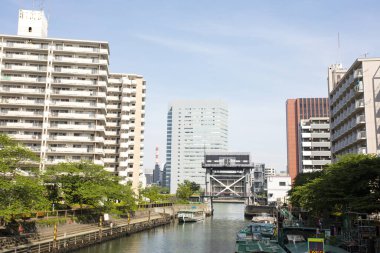Modern şehir manzarası arka plan görüntüsü, şehir konsepti 